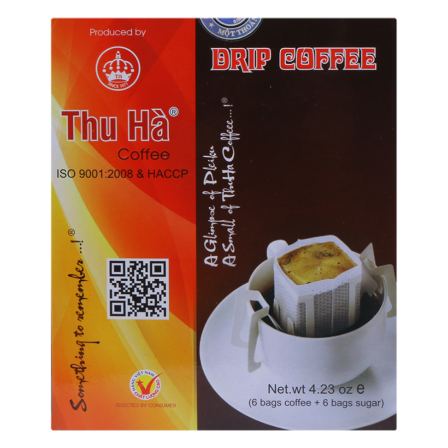 Cà Phê Phin Giấy Kèm 6 Que Đường