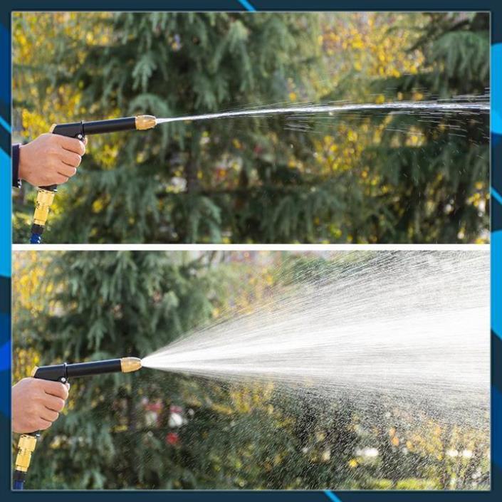 Bộ dây và vòi xịt tăng áp lực nước  rửa xe tưới cây loại 5m   206732
