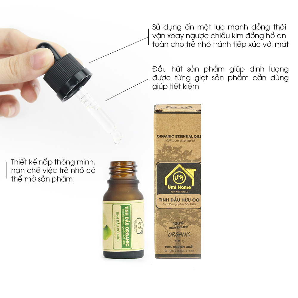 Tinh Dầu Vỏ Bưởi Nguyên Chất UMIHOME - Grapefruit peel oil