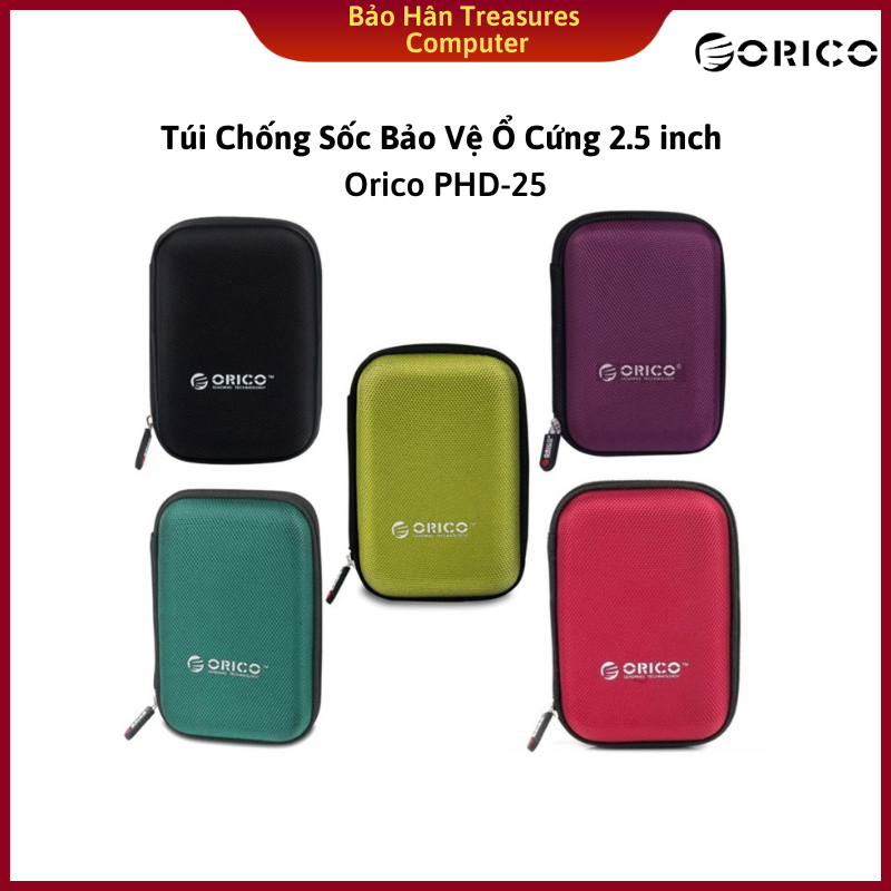 Túi Chống Sốc ổ cứng 2.5" / Bảo vệ Phụ kiện ORICO PHD25BL/RD chính hãng - Xanh Dương
