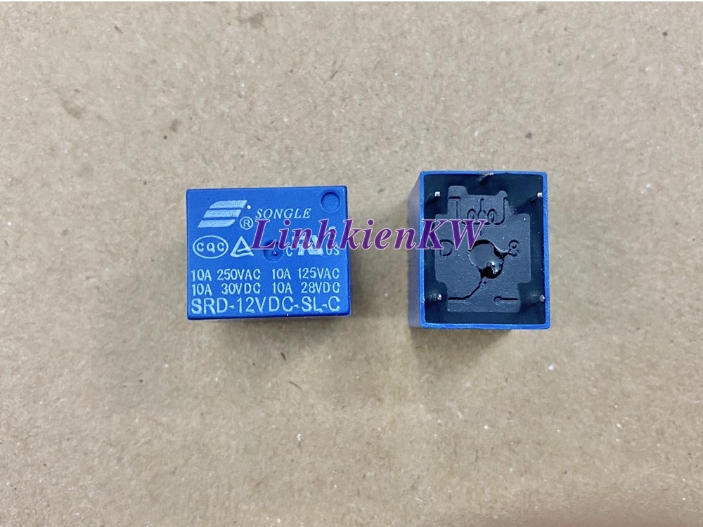 Relay SRD-12VDC-SL-C 12VDC 10A 5 chân cắn mới 100%