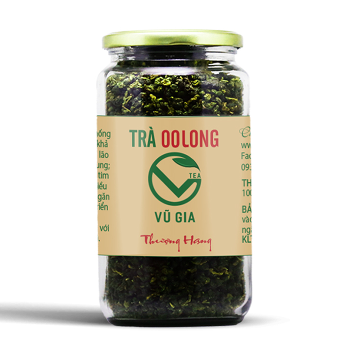 Trà Oolong ( Ô Long/ OLong) Thượng Hạng Nguyên Chất Bảo Lộc Vũ Gia (400gr/hũ)