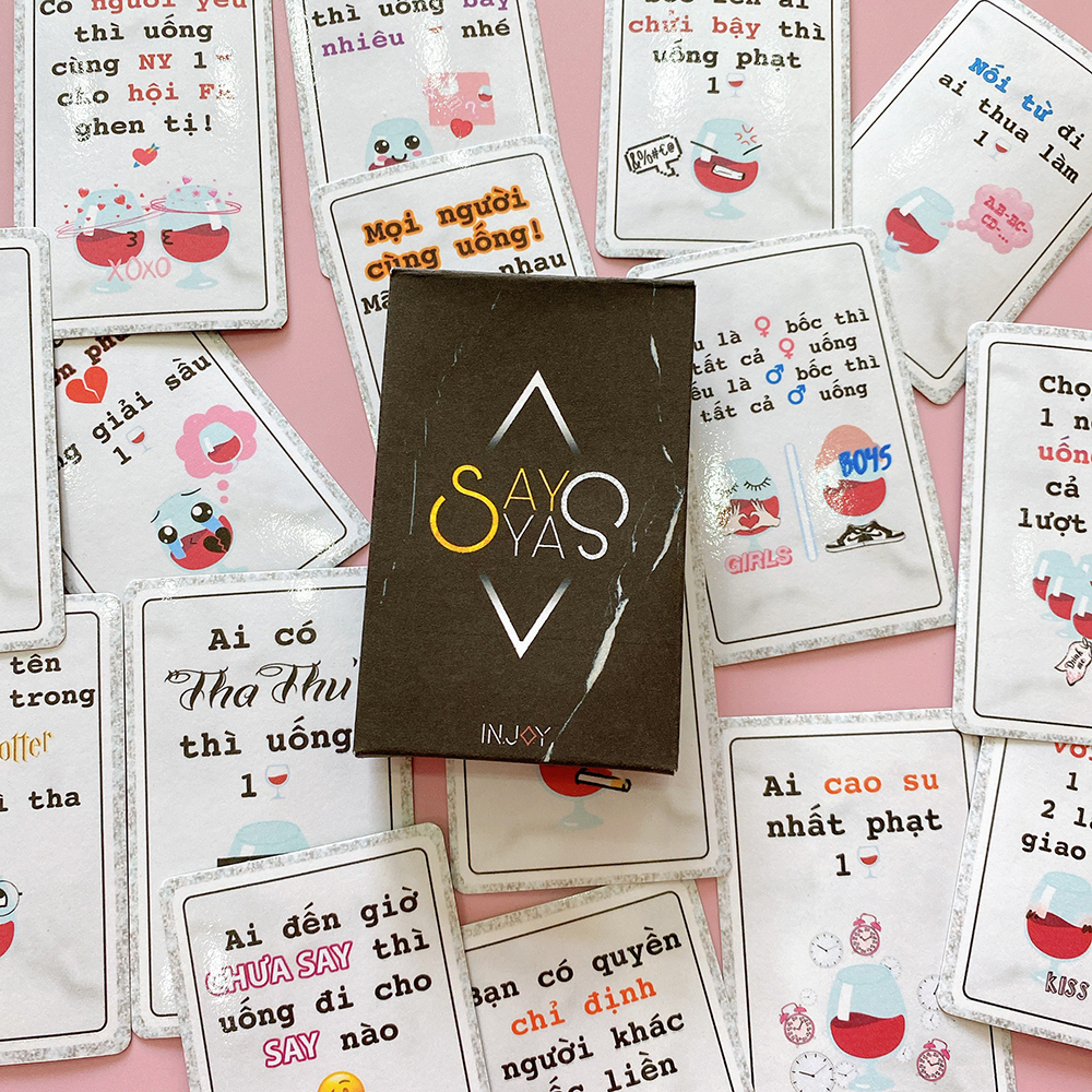 Bộ Bài Say Say Không Say Không Về 50 Lá Drinking Game Hot Trend Tụ Tập Làm Quen Trải Nghiệm Cùng Bạn Bè