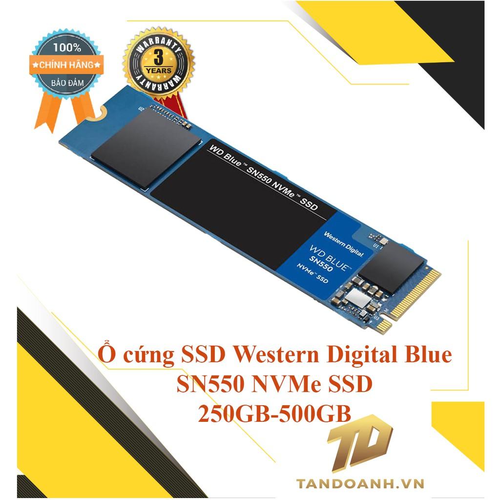 Ổ cứng SSD Western Digital Blue M.2 SN550 NVMe SSD 250GB - 500GB - HÀNG CHÍNH HÃNG