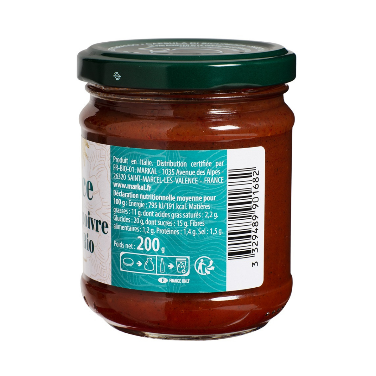Sốt cà chua tiêu đen hữu cơ 200gr - Luce