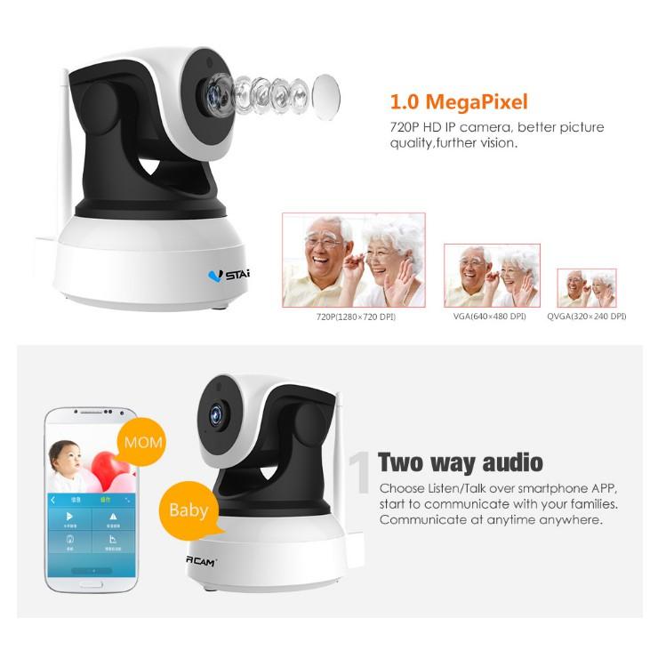 Camera wifi ip C7824 Vstarcam HD720 - Hàng Chính Hãng