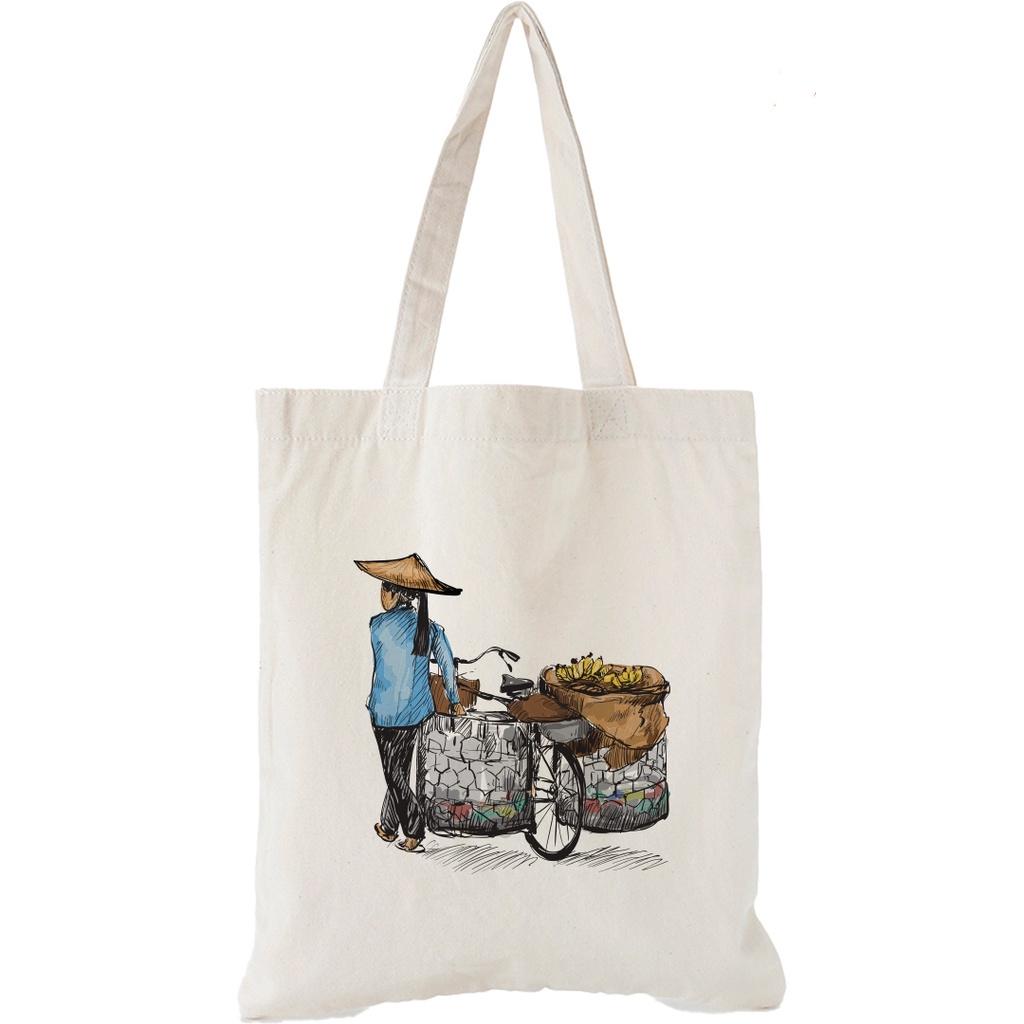 Túi vải Canvas có khóa kéo BST Việt Nam Quê Hương Tôi Trương Gia Túi Vải - Túi Canvas