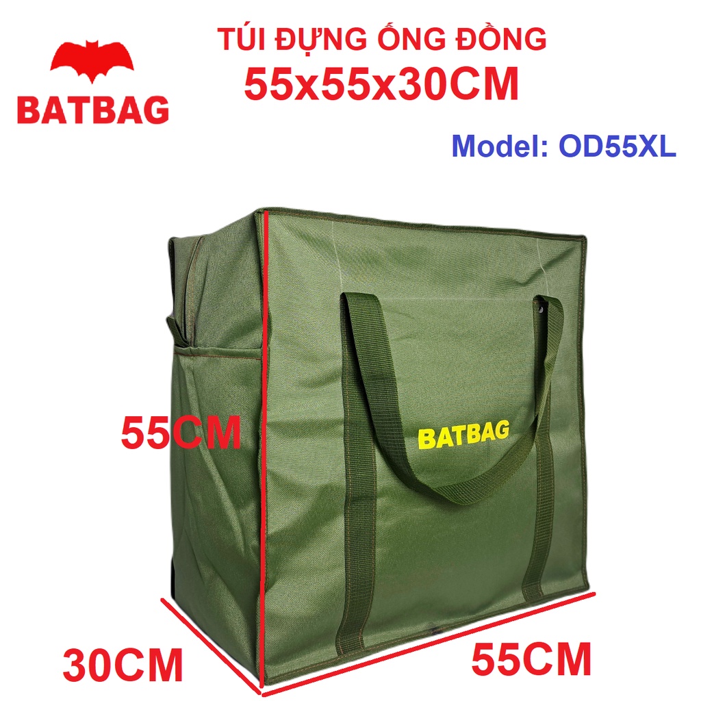 Túi Đựng Ống Đồng, Bảo Ôn, Túi Thợ Điều Hòa, Túi Đựng Đồ Cá Nhân Batbag OD55XL Kích Thước 55x55x30cm