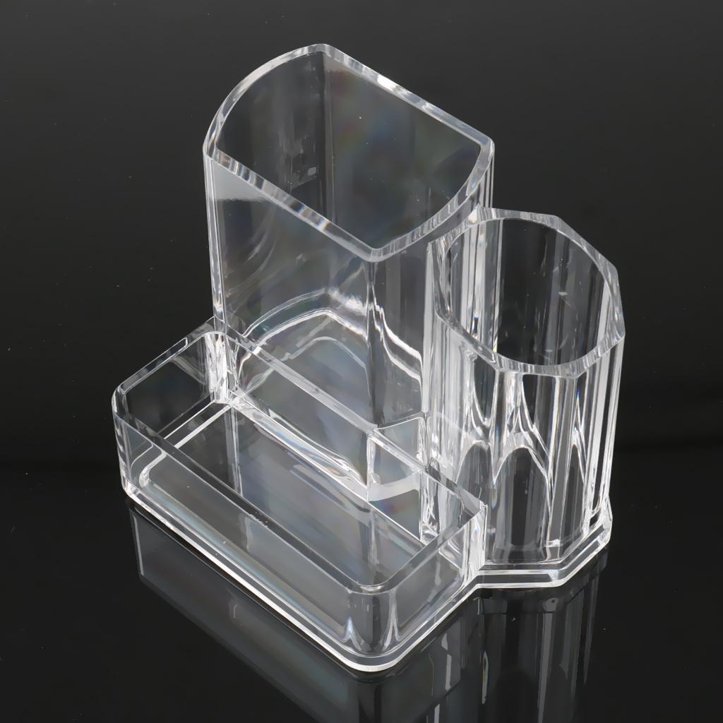 Transparent Acrylic Makeup Brush Lipstick Holder Box Jewelry Organizer Case