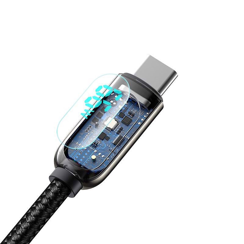 Hình ảnh Cáp Sạc Nhanh Baseus Display Fast Charging Data Cable USB to Type-C 66W dùng cho Samsung,HTC,huawei, Xiaomi...- Hàng chính hãng