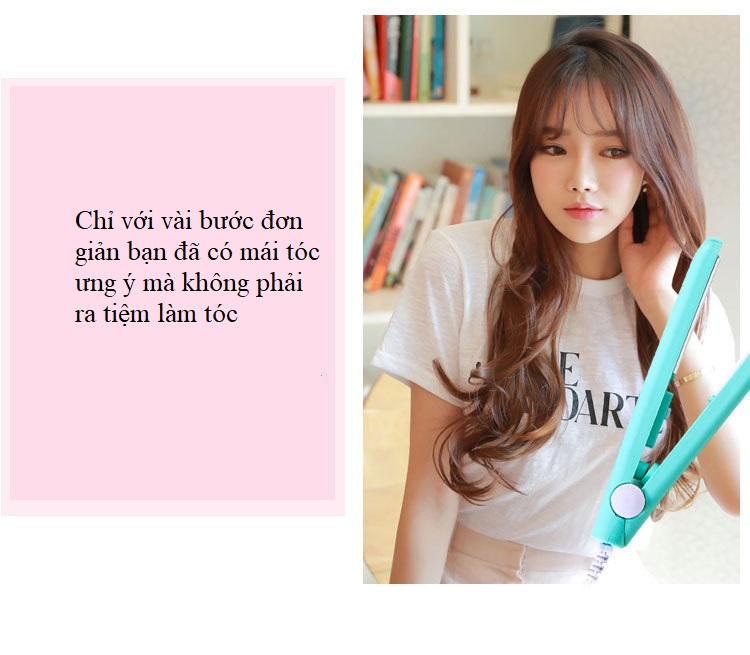 Máy Là, Duỗi Tóc Tại Nhà Mini Tiện Dụng