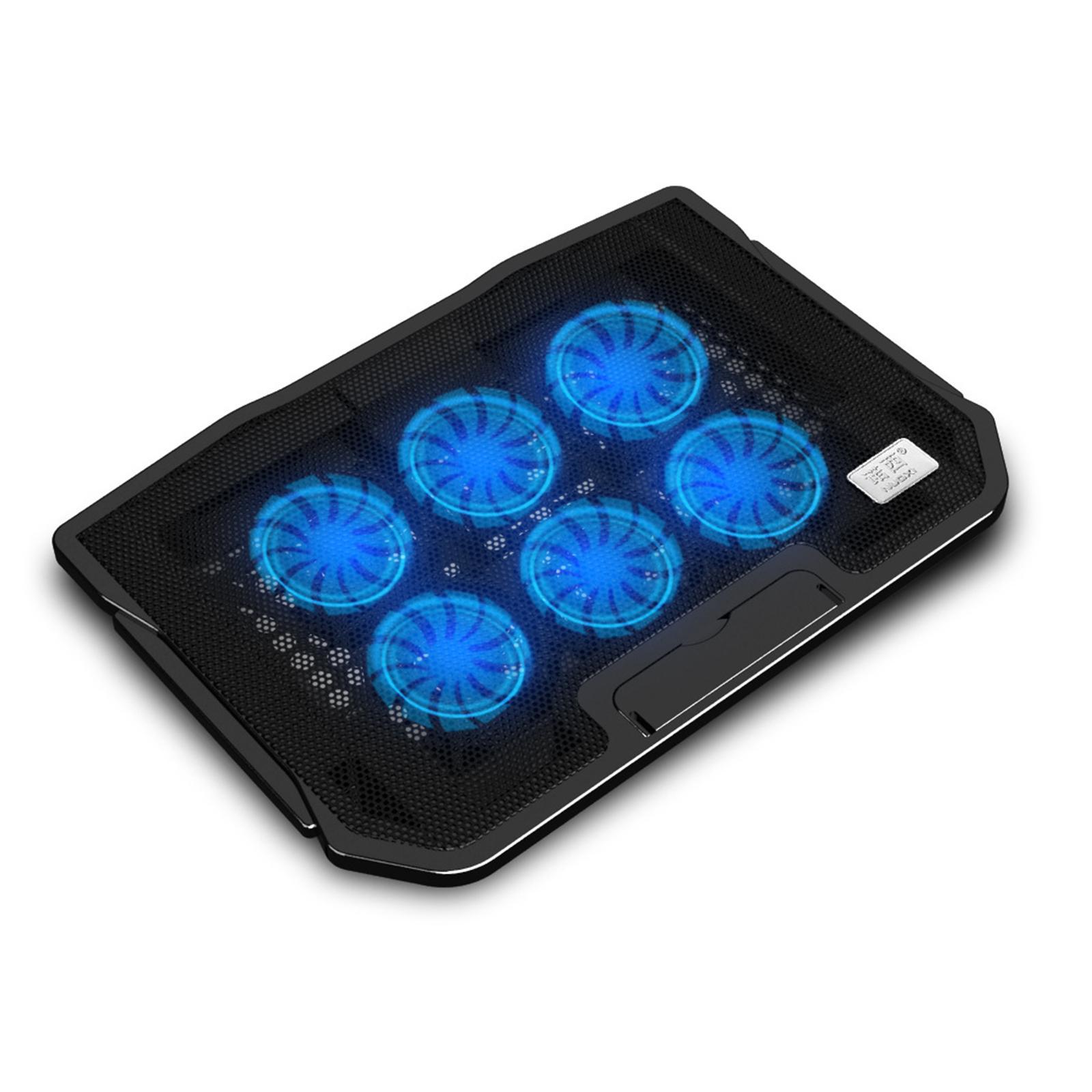 Laptop Cooling Pad with 6 Fans Wind Speed Adjustable Ergonomic Laptop Holder