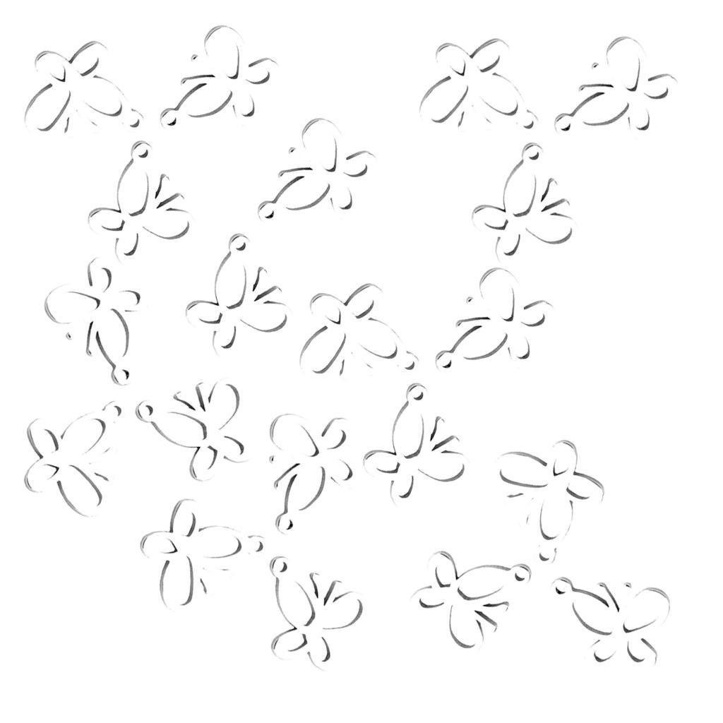 20 Pieces Stainless Steel Butterfly Pendants Charms Jewelry Making Findings for Necklace Earring Bracelets crafts