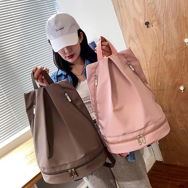 Năm 2021 Ba Lô Nữ Bơi Độc Lập Giày Kho Chống Nước Lưu Trữ Túi Unisex Vẽ Khô Ướt Tách Nữ Túi Xách Tập Gym
