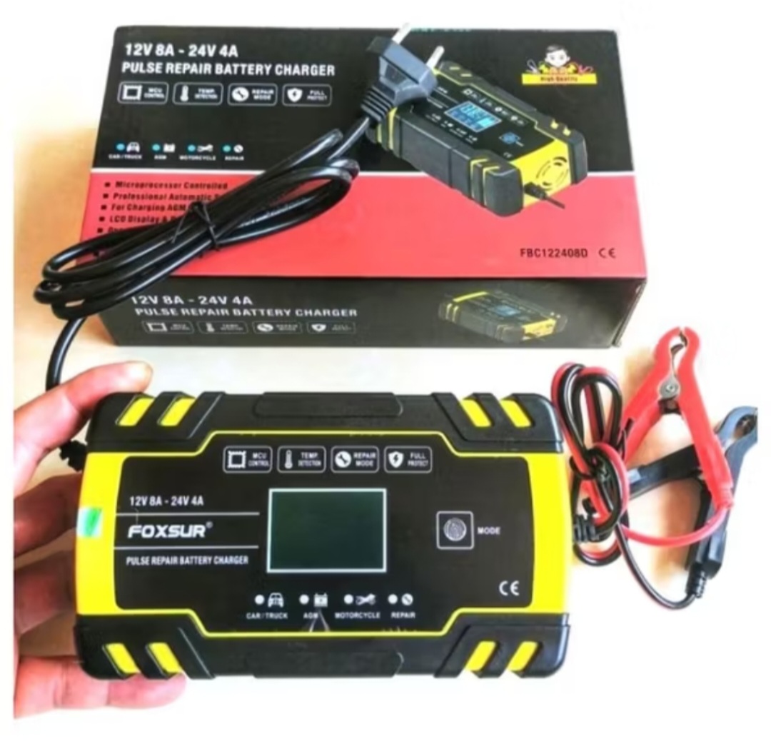 SẠC BÌNH ẮC QUY FOXSUR 12V-24V 150A CHỐNG NGƯỢC CHỐNG CHẬP KHỬ SUPAT PHỤC HỒI LÀM MỚI BÌNH ẮC QUY