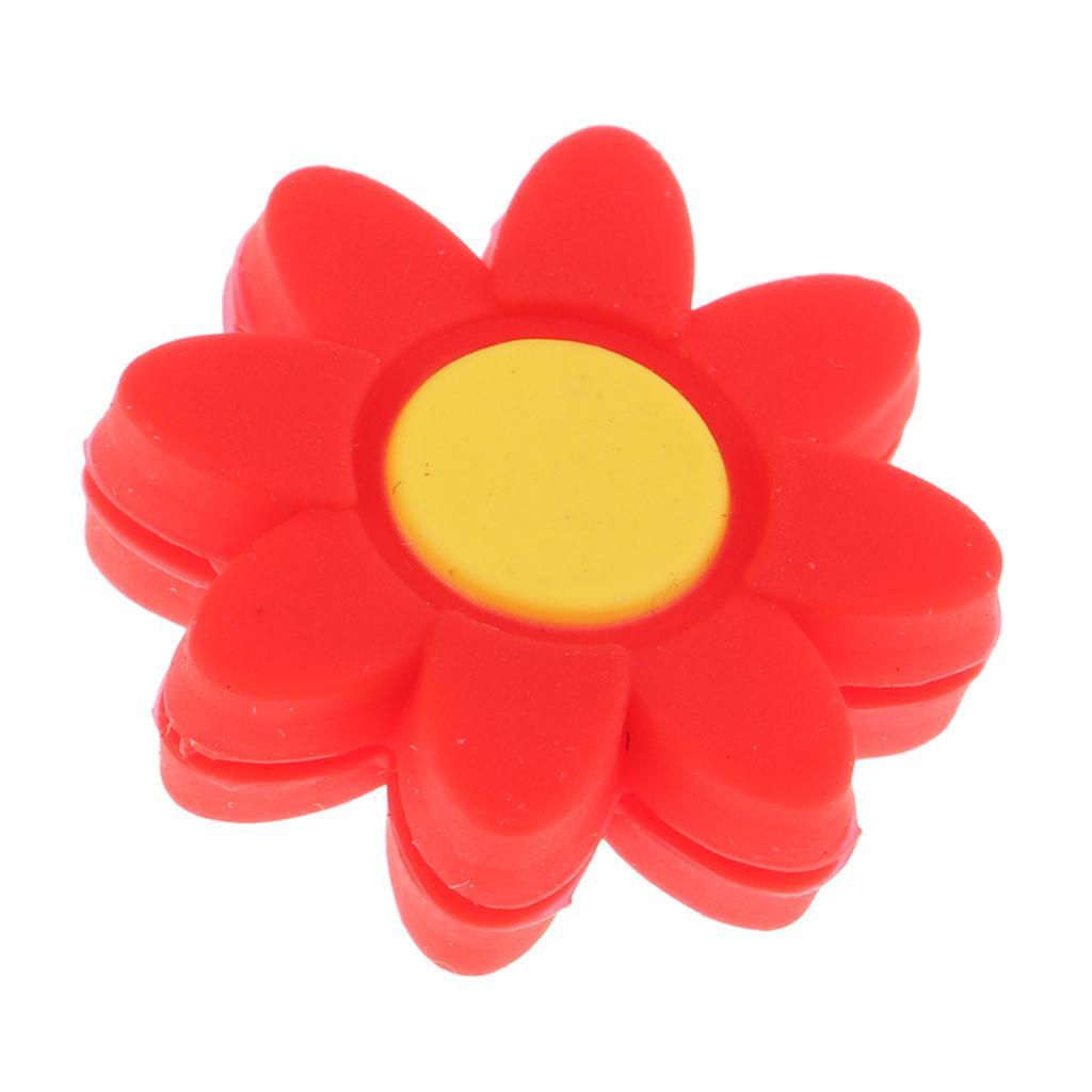Tennis Racket Vibration Dampeners Squash Racquet Shock Absorber Red