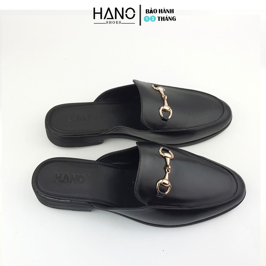 HANO - Giày Sục Nam Da Cao Cấp Khóa Thanh Lịch Trẻ Trung Chuẩn Xịn Êm chân S1182
