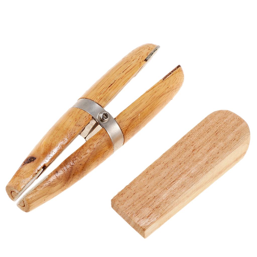 Natutal Wooden Jewelers Ring Clamp Wood Jewelry Vise Tool Holder Hold Rings