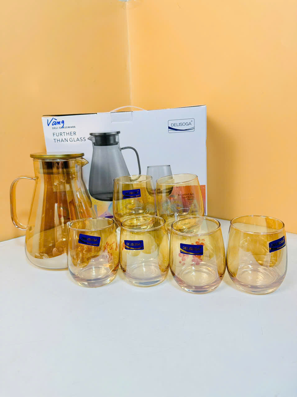 Bộ Cốc Bình Gosu GPH32 Chất Liệu Thủy Tinh Cao Cấp An Toàn Chịu Nhiệt Tốt