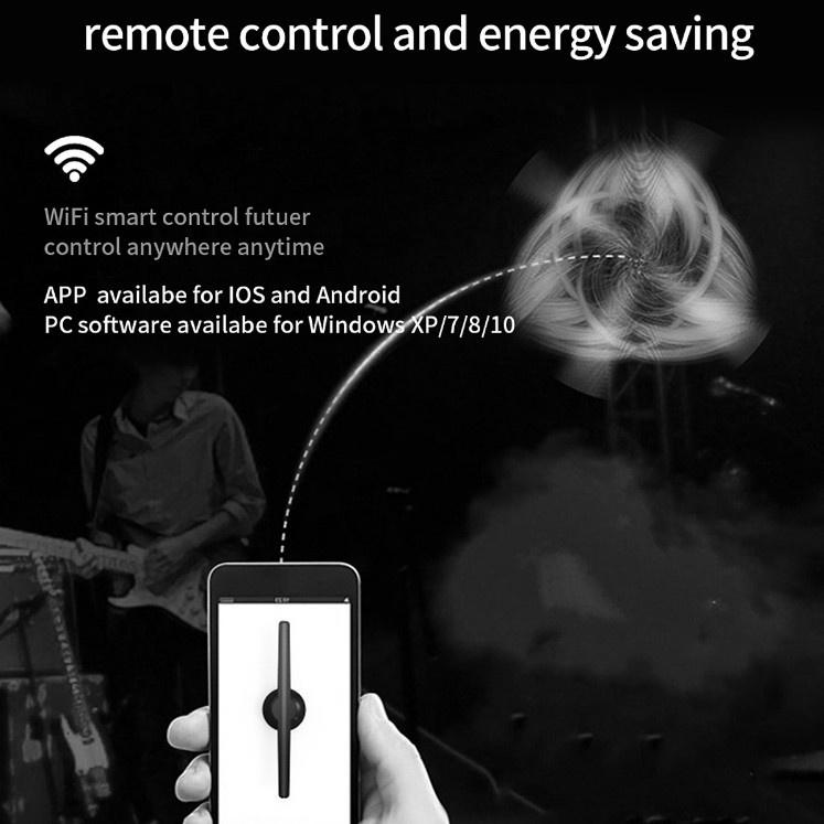 Quạt LED Quảng Cáo 3D Hologram WIFI Thu Hút Khách đẹp mắt