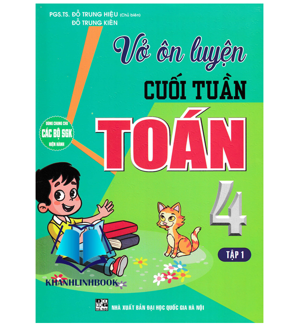 Sách - Combo Vở Ôn Luyện Cuối Tuần Toán 4 Tập 1 + 2