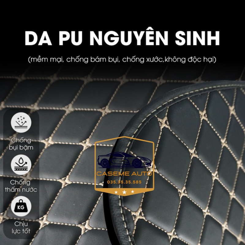 [FORD EVEREST] Thảm Trải Sàn, Lót Sàn Ô Tô 5D 6D Thiết Kế Theo Xe FORD EVEREST 2021 Chống Nước, Không Mùi - MẪU Ô VUÔNG - Hàng Chính Hãng