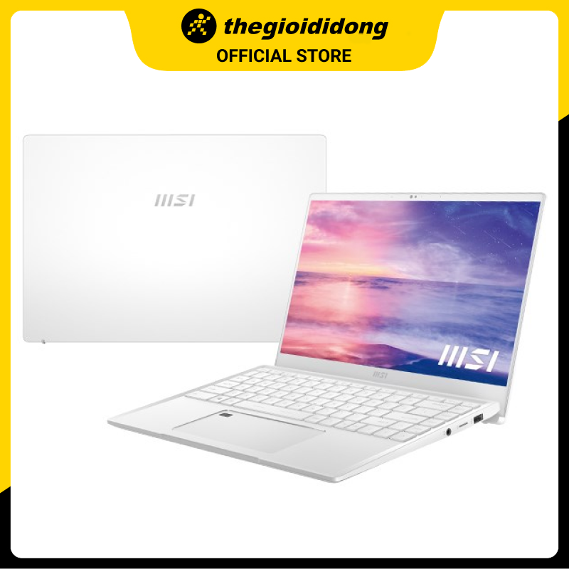 Laptop MSI Prestige 14 A11SC i7 1195G7/16GB/512GB/4GB GTX1650 Max-Q/14&quot;F/Win10/(202VN)/Trắng - Hàng chính hãng