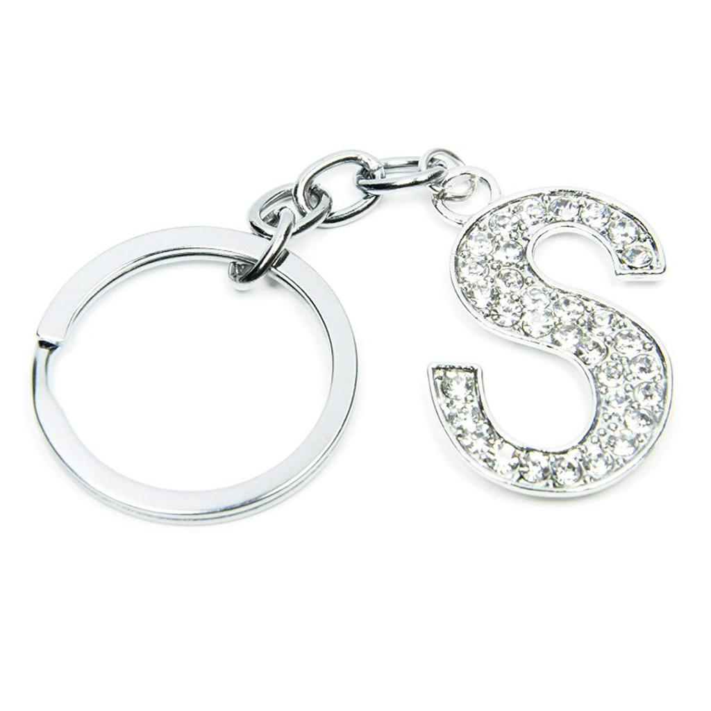 Alphabet Keyring Initials Keyring Shiny Key Chain Letters