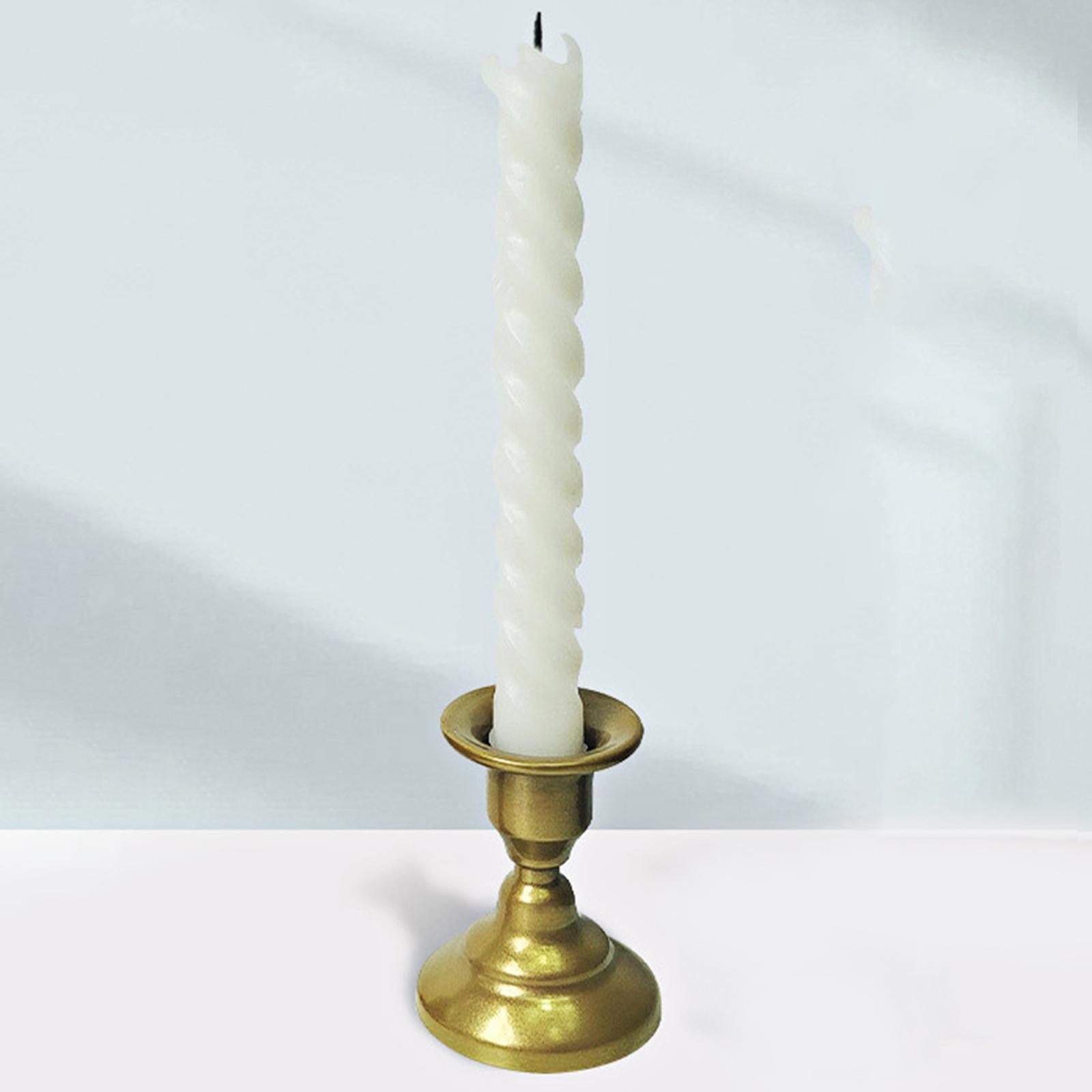 Modern Pillar Candle Holder Iron Candlestick for Party Desktop Decoration