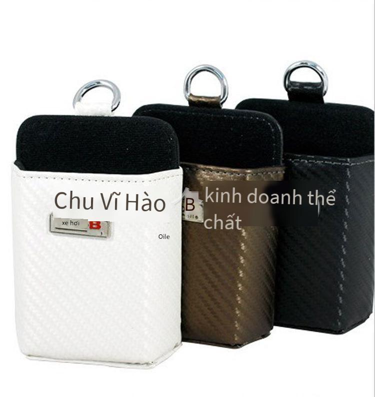 Phong cách mới nhất sợi carbon cửa thoát khí túi lưu trữ cửa thoát khí xe lưu trữ ống hộp lưu trữ xe điện thoại di động túi treo phụ kiện