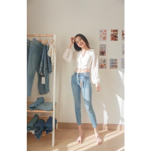 Quần jean baggy nữ mềm mát