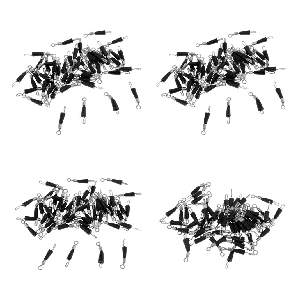 100 Pieces Quick Change S+ 100x L Fishing Swivels Sub-line Hook Clip Tackle