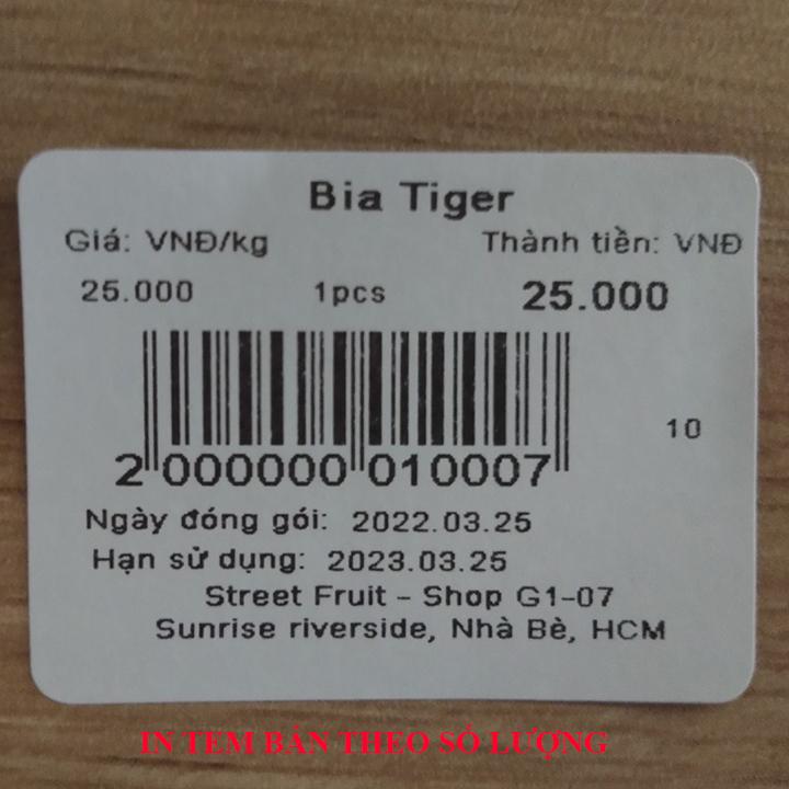 Cân điện tử tính tiền in tem mã vạch siêu thị TMA 30Kg, tặng kèm 3 cuộn giấy in tem dán