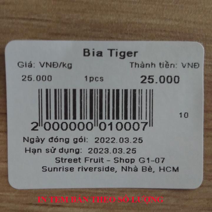 Cân điện tử tính tiền in tem mã vạch siêu thị TMA 30Kg, tặng kèm 3 cuộn giấy in tem dán (900 tem/cuộn)