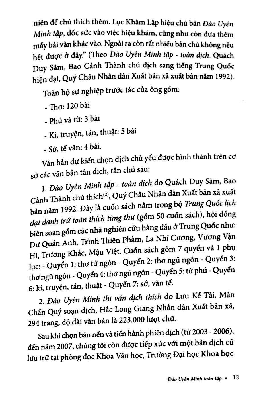Sách Đào Uyên Minh Toàn Tập