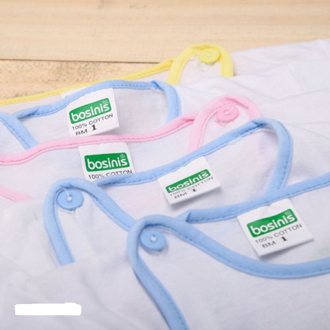 Combo 10 áo cúc lệch cho bé sơ sinh ( 5 ngắn 5 dài)(2-10kg)-ngẫu nhiên