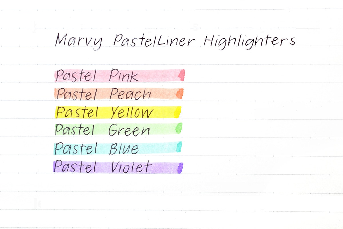 Bút đánh dấu Marvy PastelLiner Highlighter - Màu xanh lá (Pastel Green)