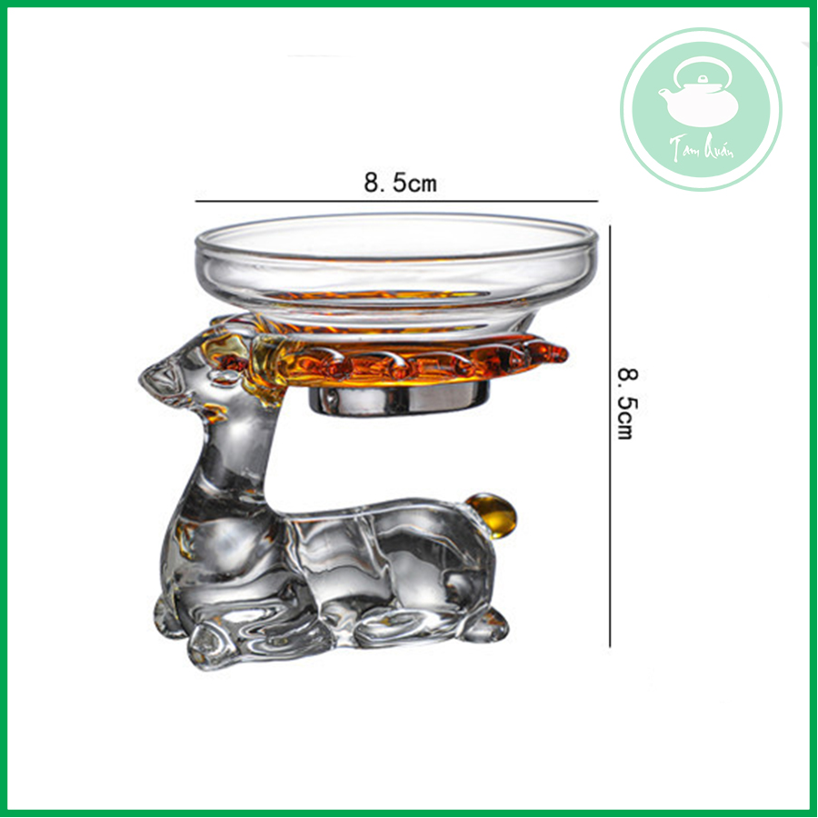 Lọc trà thủy tinh kèm giá đỡ hươu