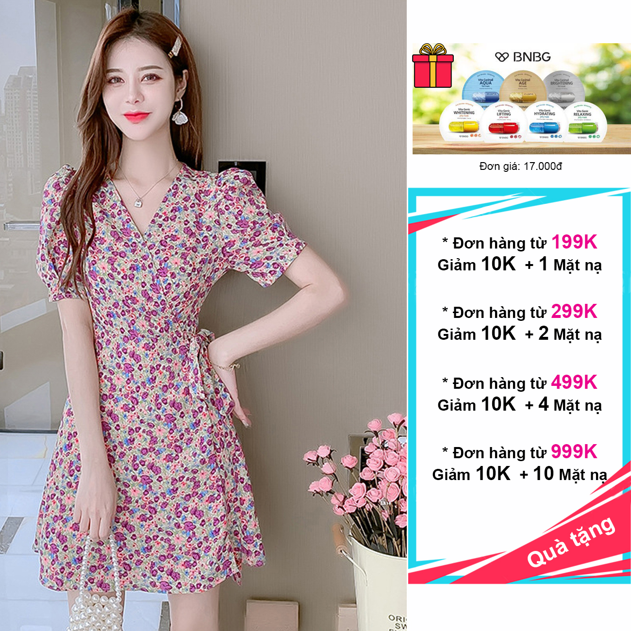 Tổng hợp Váy Voan Hoa Nhí Cổ Vuông giá rẻ bán chạy tháng 72023  BeeCost