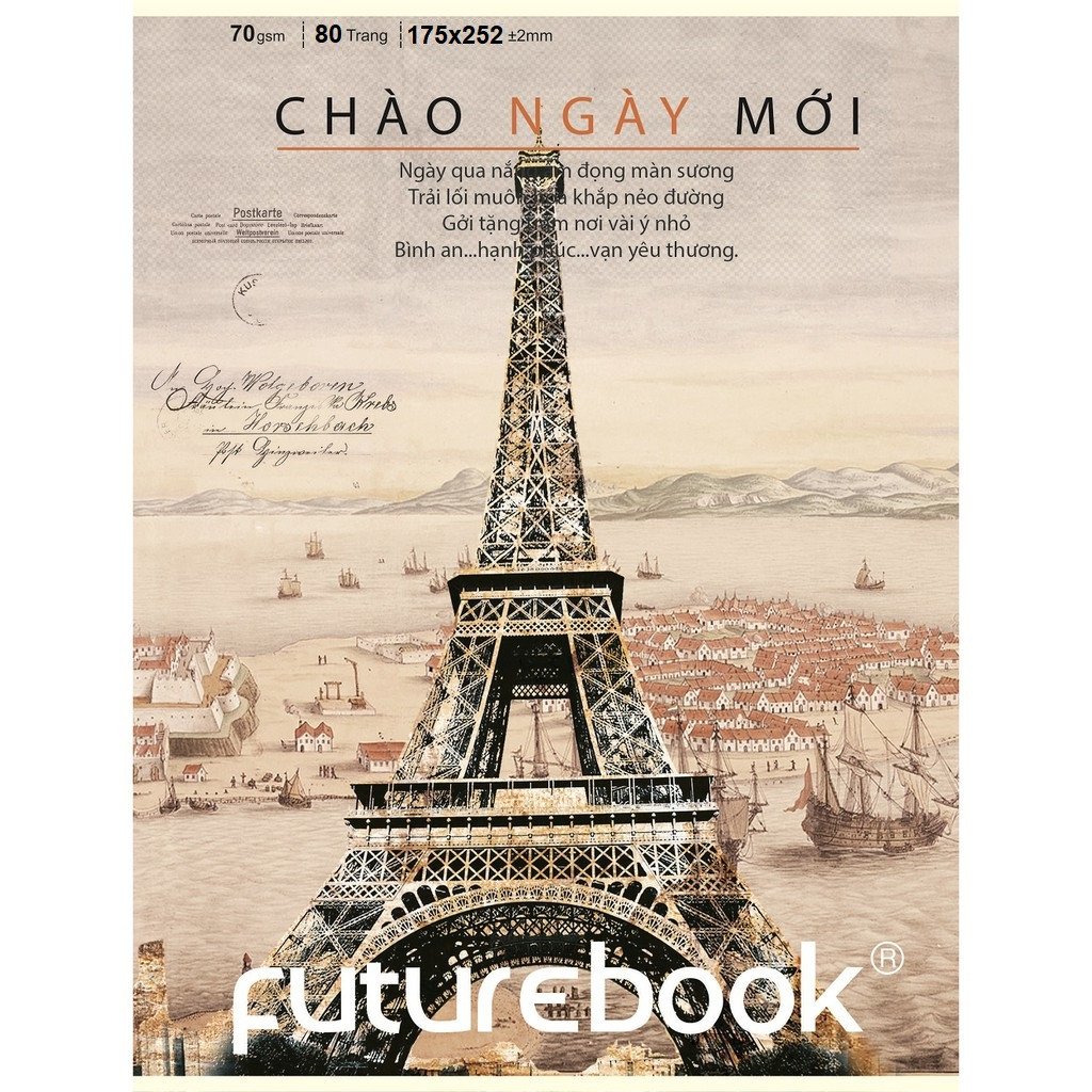 Vở kẻ ngang B5 Futurebook 80 trang, (252*173mm)