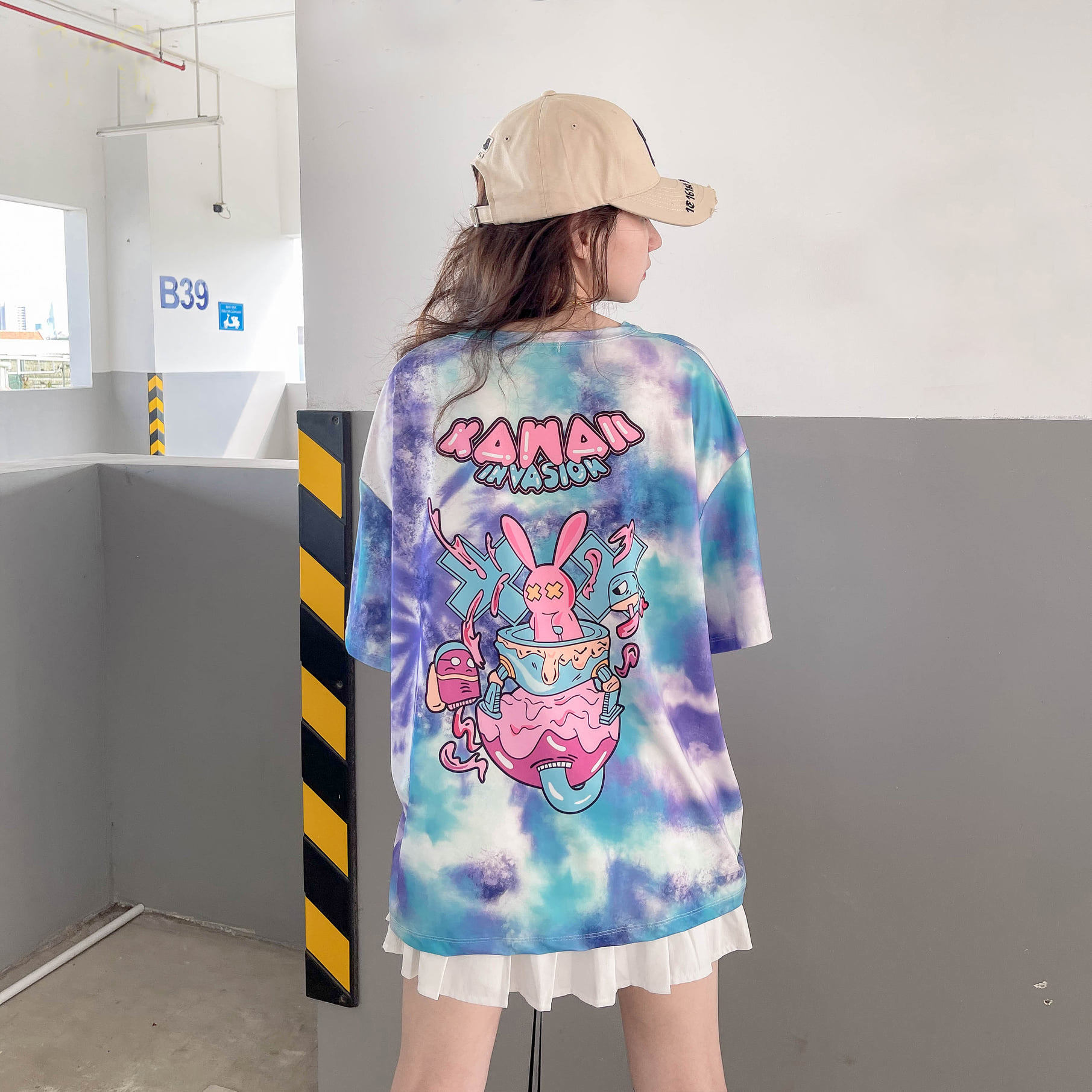 Áo thun loang tay lỡ Unisex form rộng thời trang nam nữ - Rin.H