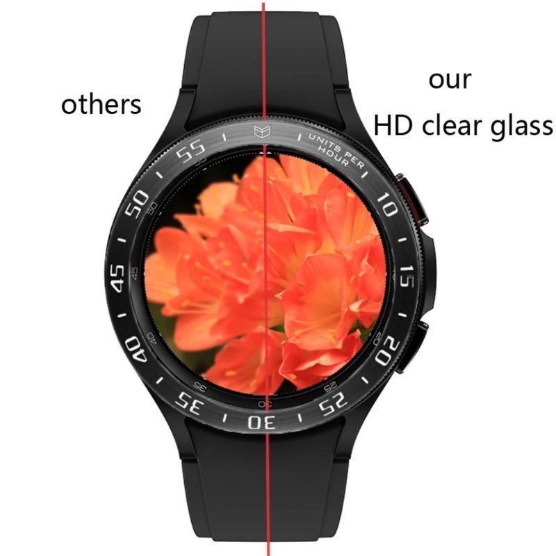 Khung viền bezel (benzen) + kính cường lực 2.5D cho Samsung galaxy watch 4