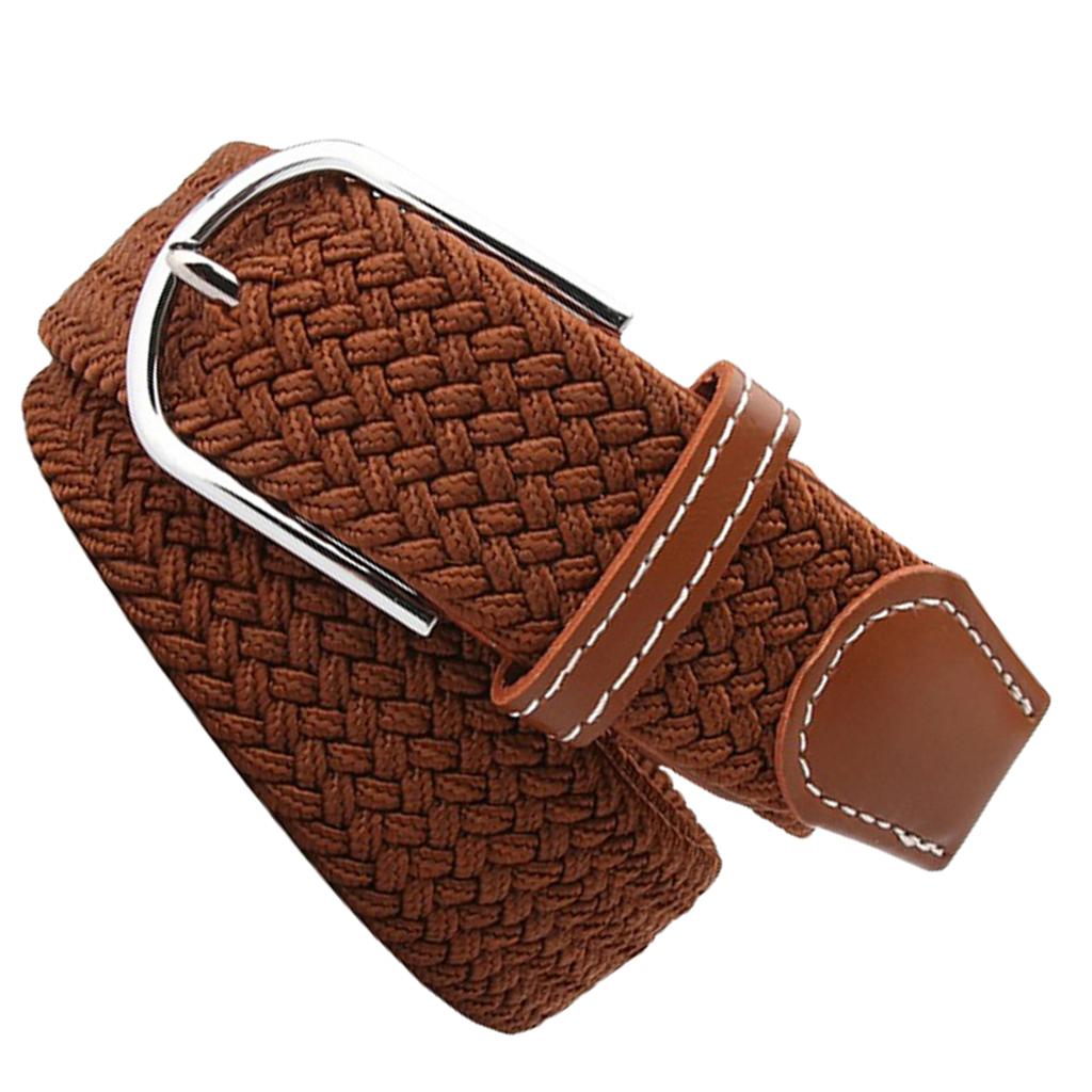 2 Pieces Men Women Knitted Canvas Belt Webbing Belt Sports Waistband Strap