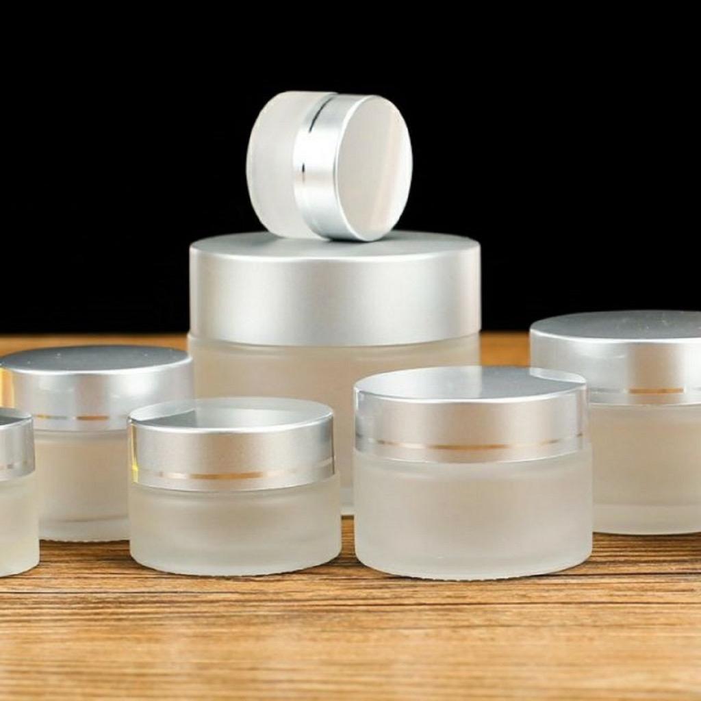 Hũ Thủy Tinh Chiết Mỹ Phẩm 2 Size 30ml 50ml Làm Nail Tiện Lợi, Hũ Đựng Lưu Huỳnh, Chiết kem, Hộp Đựng Kem Du Lịch An Toàn, Sang Trọng Cho Nàng