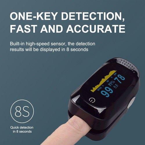 Máy Đo Huyết Áp Kẹt Ngón Tay Kỹ Thuật Số Màn Hình Oled Màu Kép Đo Nồng Độ Oxy, Spo2 Trong Máu Spo2 Pulse Oximeter A2 - Loại Tốt