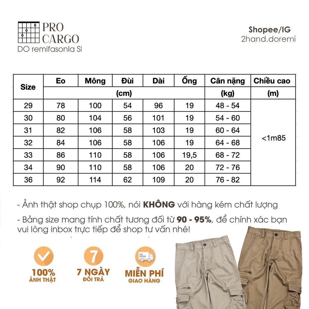 Quần Kaki Túi Hộp Nam Nữ Tone Màu Retro Phiên Bản Pro - Quần Cargo Chất Vải Đẹp Dày Dặn Ảnh Thật