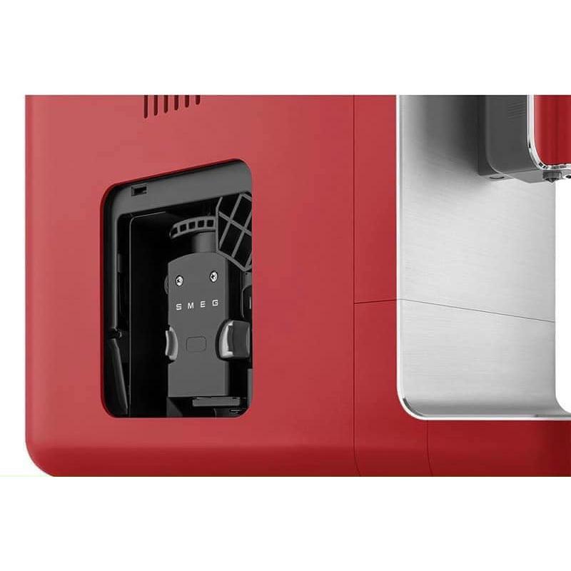 Máy Pha Cà Phê Tự Động Smeg BCC02RDMEU Red, Máy Pha Cafe, Espresso, Cappuccino, Smeg Coffee Machine, Nhập Đức