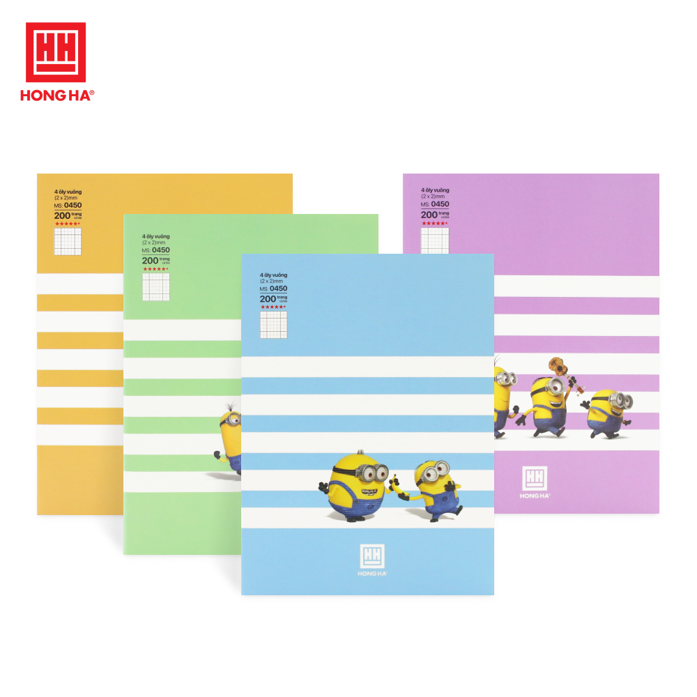 HH - Tập 200Tr Class Minions Line, 4 Ô Ly, Đl:80/90-92 (5Q/Lốc)