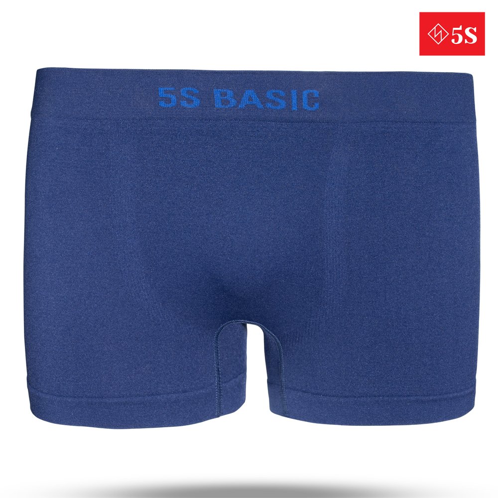 Quần Lót Nam Boxer 5S (4 màu) Cạp Dệt Không Đường May, Vải Mềm Mát, Co Giãn, Kháng Khuẩn Tốt (SIP21011BOX)