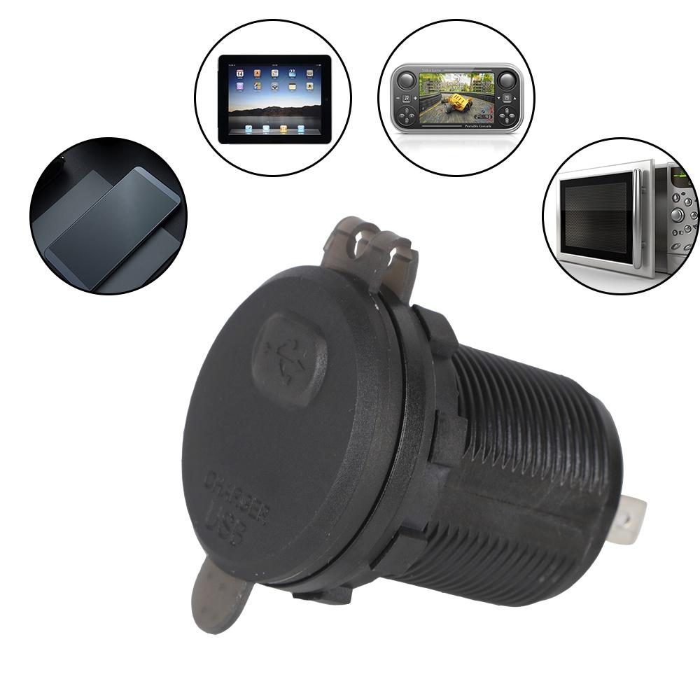 Củ sạc nhanh QC 3.0 12-24V chống thấm nước kèm công tắc USB chuyên dụng cho xe hơi/ xe máy/ tàu thuyền